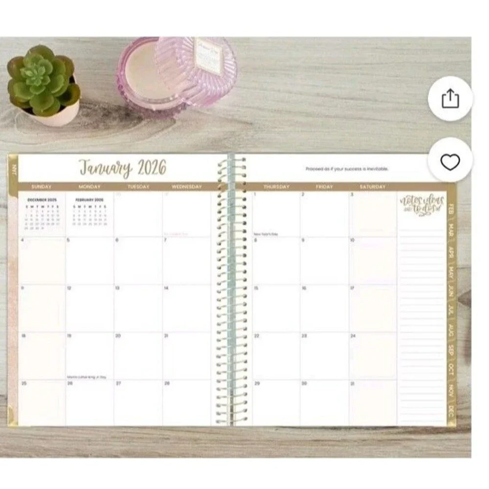 2026 Weekly/Monthly Planner, 8.5